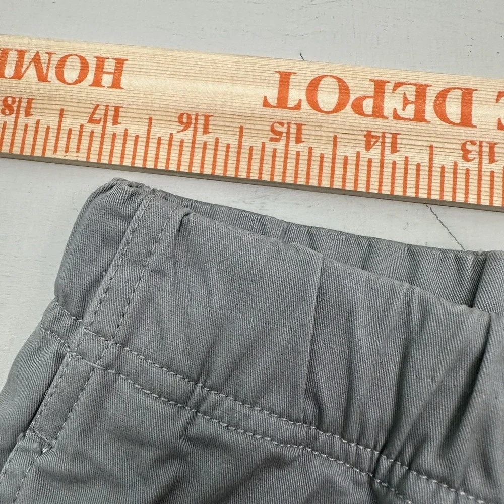 NEW KAVU Hit The Road Pants Men MEDIUM Gray Belted Elastic Waist Stretch Hiking